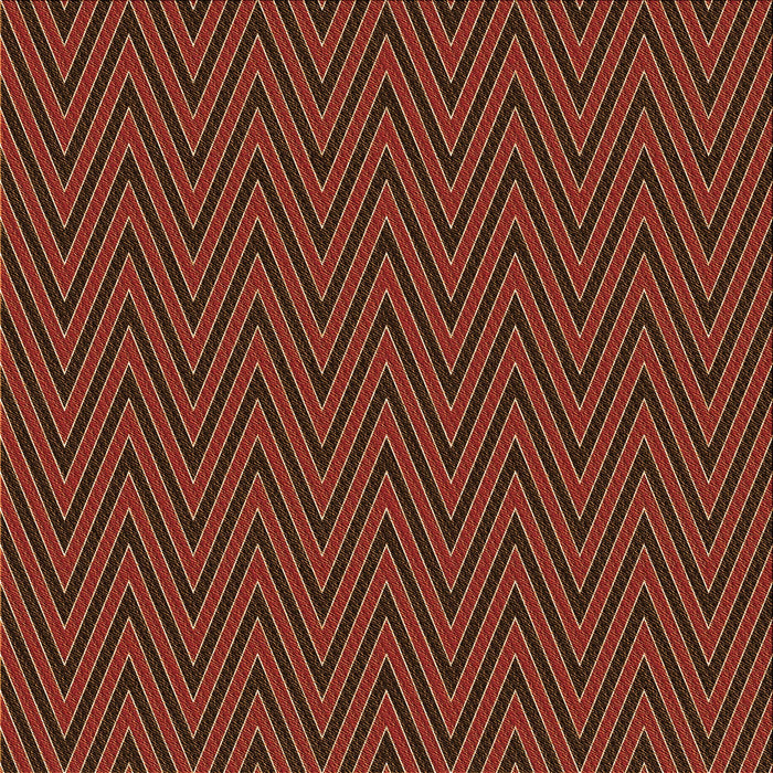 Round Patterned Red Rug, pat2418org