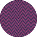 Square Patterned Orchid Purple Rug, pat2418pur