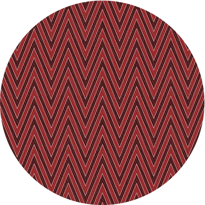 Square Machine Washable Transitional Cranberry Red Rug in a Living Room, wshpat2418rd