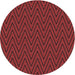 Square Machine Washable Transitional Cranberry Red Rug in a Living Room, wshpat2418rd