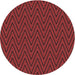 Square Patterned Cranberry Red Rug, pat2418rd