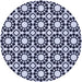 Square Patterned Midnight Blue Rug, pat2419blu