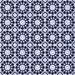 Round Patterned Midnight Blue Rug, pat2419blu