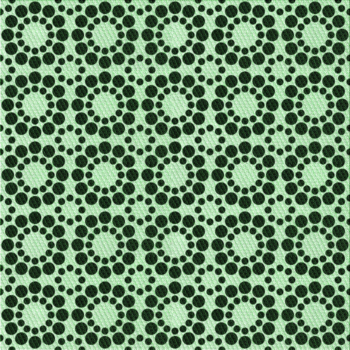 Round Machine Washable Transitional Dark Forest Green Rug, wshpat2419grn