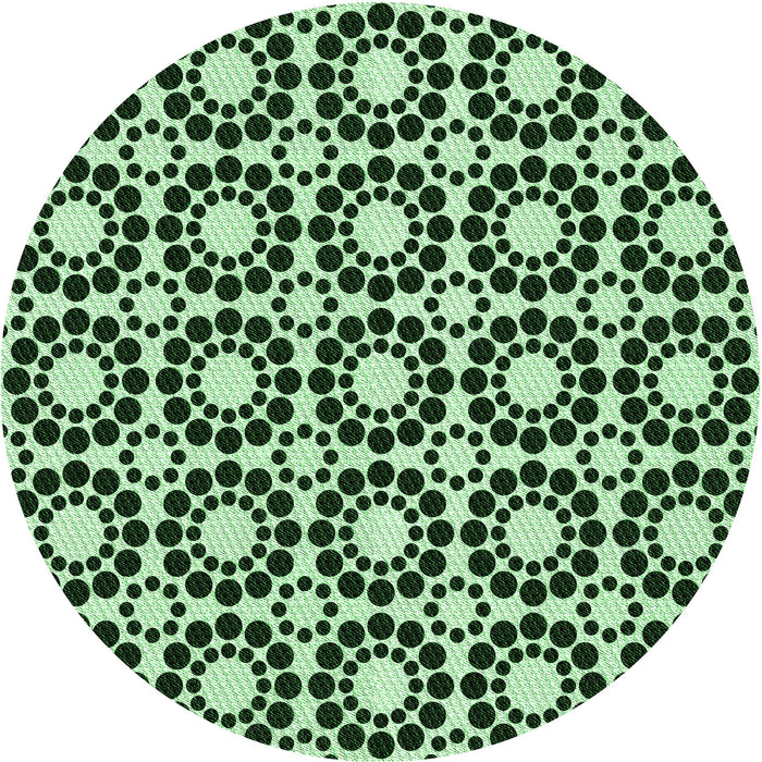 Square Patterned Dark Forest Green Rug, pat2419grn