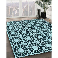 Patterned Blue Rug, pat2419lblu