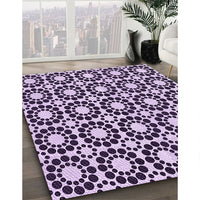 Patterned Blossom Pink Rug, pat2419pur