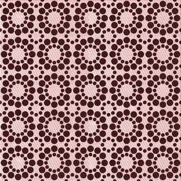 Round Machine Washable Transitional Deep Rose Pink Rug, wshpat2419rd