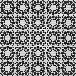 Square Patterned Charcoal Black Novelty Rug, pat2419