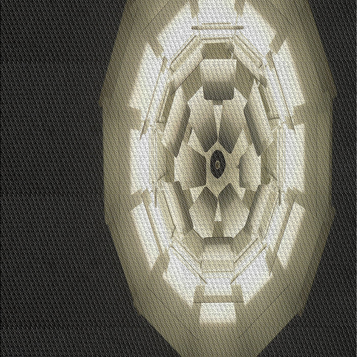 Patterned Mid Gray Novelty Rug, pat241