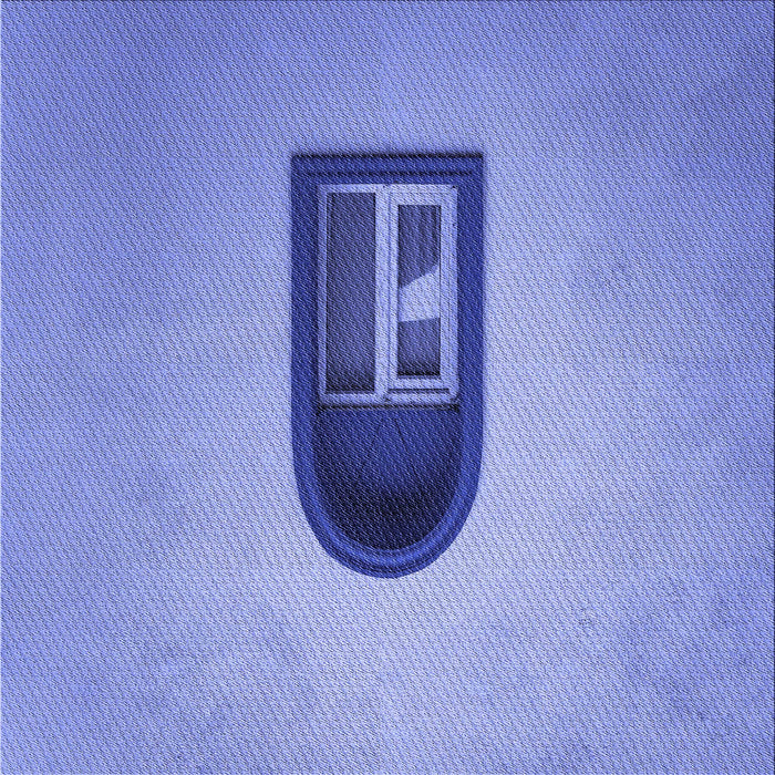 Round Patterned Sky Blue Rug, pat242blu