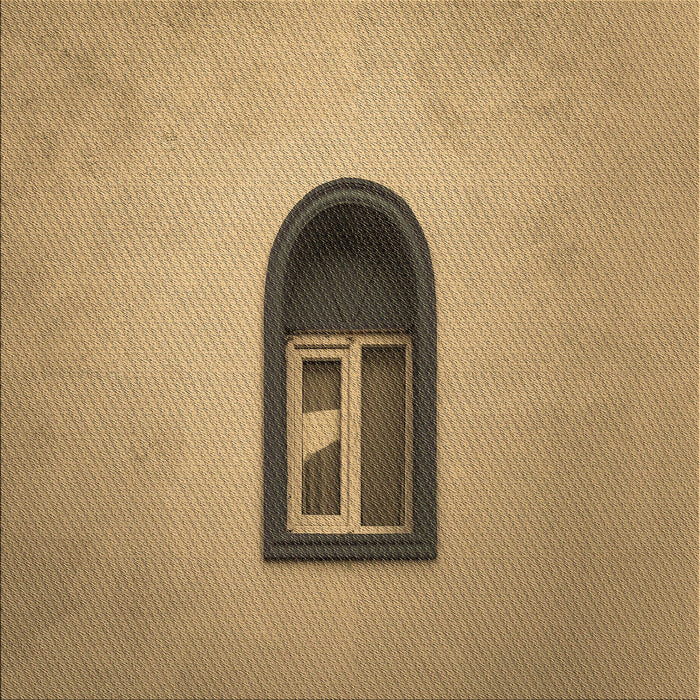 Round Patterned Orange Rug, pat242brn