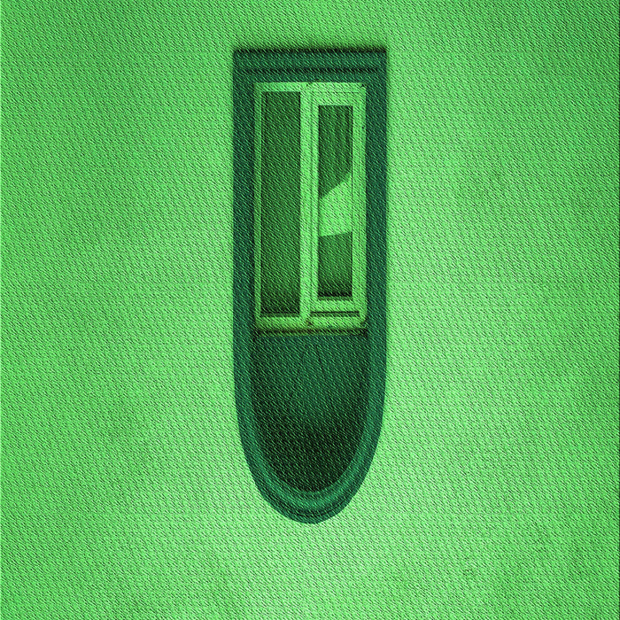 Patterned Neon Green Rug, pat242grn