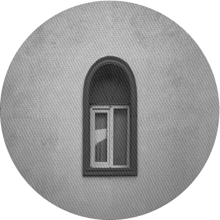 Square Patterned Cloud Gray Rug, pat242gry