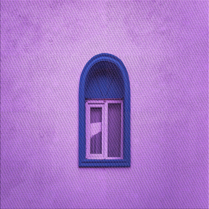 Round Machine Washable Transitional Violet Purple Rug, wshpat242pur