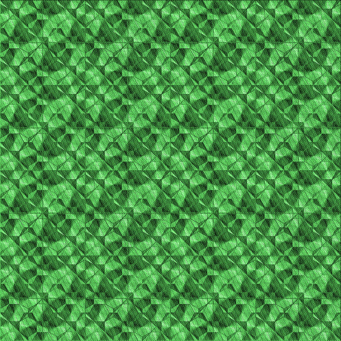 Round Patterned Green Rug, pat2420grn