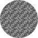 Square Patterned Dark Gray Rug, pat2420gry