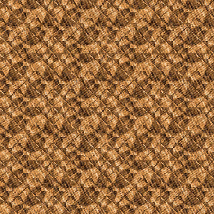 Round Patterned Saddle Brown Rug, pat2420org