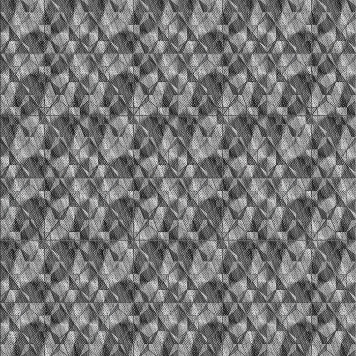 Patterned Dark Gray Novelty Rug, pat2420