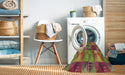 Machine Washable Transitional Brown Rug in a Washing Machine, wshpat2421brn