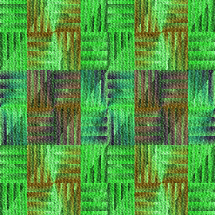 Patterned Seaweed Green Rug, pat2421grn