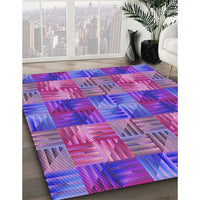 Patterned Lilac Purple Rug, pat2421pur