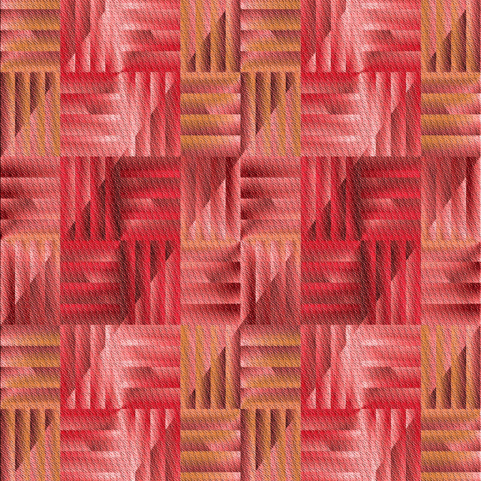 Patterned Red Rug, pat2421rd