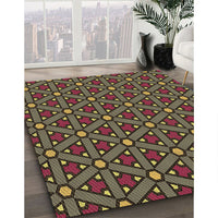 Patterned Brown Rug, pat2422brn