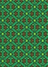 Patterned Dark Forest Green Rug, pat2422grn
