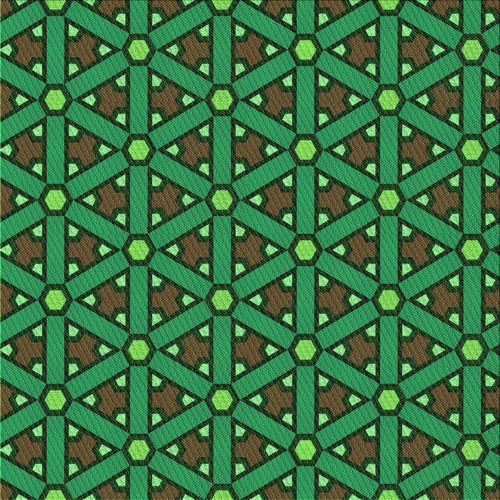 Round Patterned Dark Forest Green Rug, pat2422grn