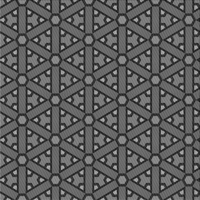 Round Patterned Gray Rug, pat2422gry