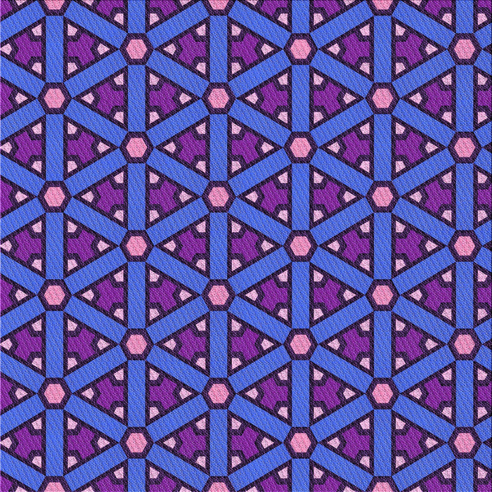 Round Patterned Bright Purple Rug, pat2422pur