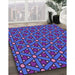 Machine Washable Transitional Bright Purple Rug in a Family Room, wshpat2422pur