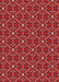 Patterned Red Rug, pat2422rd