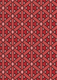 Machine Washable Transitional Red Rug, wshpat2422rd