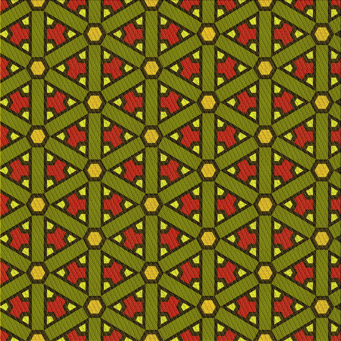 Round Patterned Pistachio Green Rug, pat2422yw