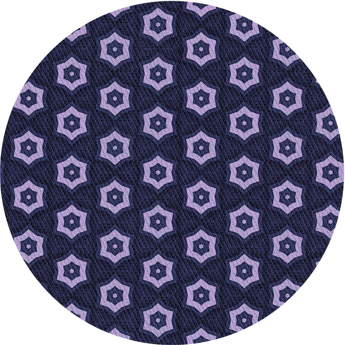 Square Machine Washable Transitional Night Blue Rug in a Living Room, wshpat2423blu