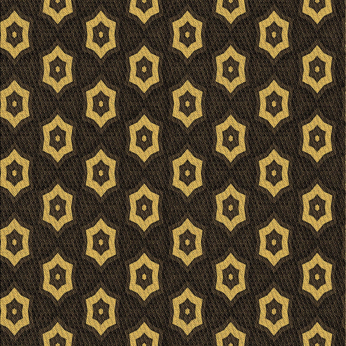 Patterned Midnight Gray Rug, pat2423brn