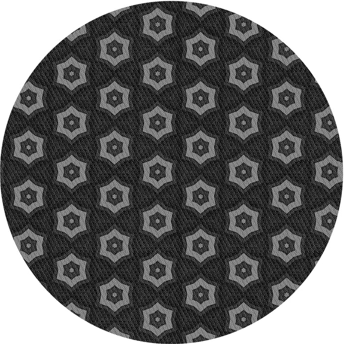 Square Machine Washable Transitional Ash Gray Rug in a Living Room, wshpat2423gry