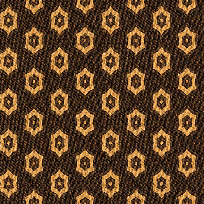 Patterned Black Brown Rug, pat2423org
