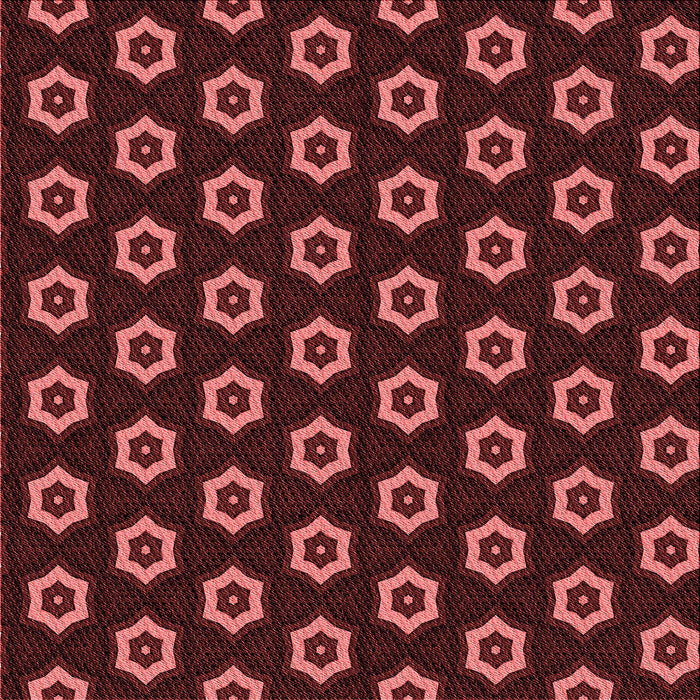 Round Patterned Cherry Red Rug, pat2423rd