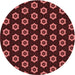 Square Machine Washable Transitional Cherry Red Rug in a Living Room, wshpat2423rd