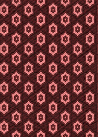 Machine Washable Transitional Cherry Red Rug, wshpat2423rd