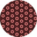 Square Patterned Cherry Red Rug, pat2423rd