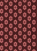 Patterned Cherry Red Rug, pat2423rd