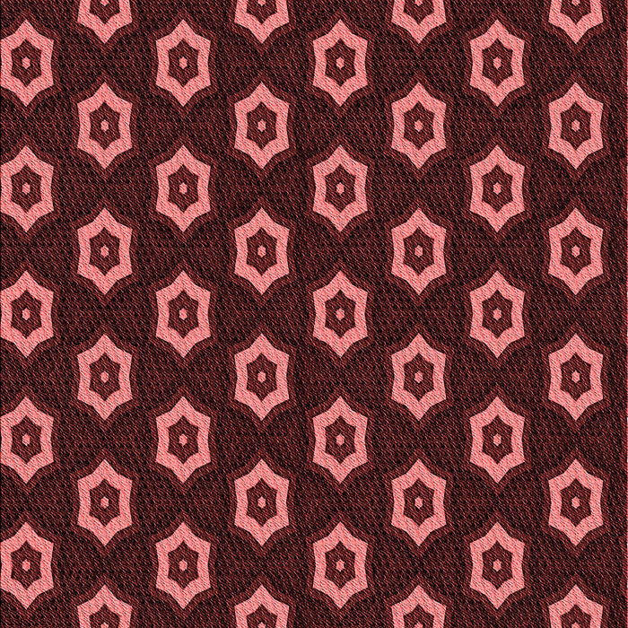 Patterned Cherry Red Rug, pat2423rd