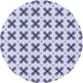 Square Machine Washable Transitional Lavender Blue Rug in a Living Room, wshpat2424blu