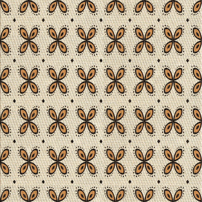 Patterned Vanilla Gold Rug, pat2424brn