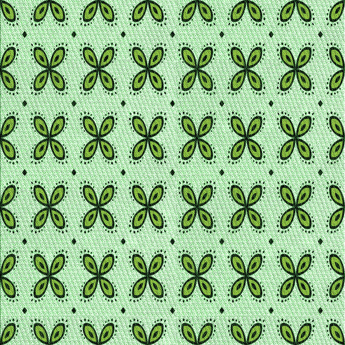 Patterned Green Rug, pat2424grn