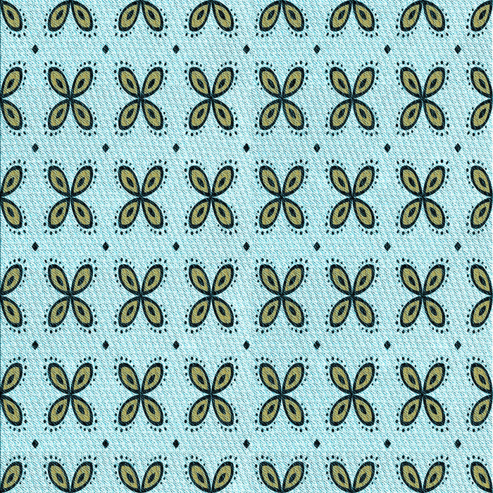 Patterned Sea Green Rug, pat2424lblu